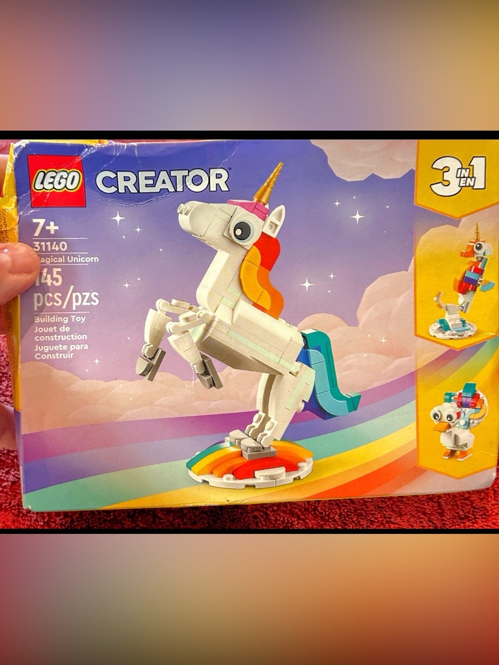 Lego Creator White Unicorn with Mane an Tail -31140 Set